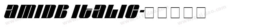 AmiDB Italic字体转换